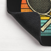 Retro  gekruist tennisracket - Sportliefhebber Muismat (Hoek)