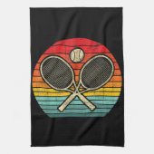 Retro  gekruist tennisracket - Sportliefhebber Theedoek (Verticaal)
