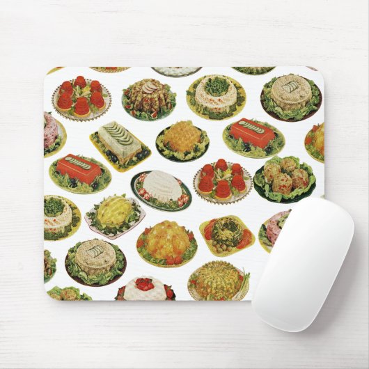 Retro Gelatine Salads Muismat (Met muis)