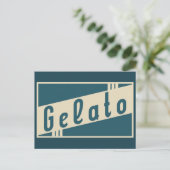 retro gelato briefkaart (Staand voorkant)