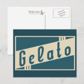retro gelato briefkaart (Voorkant / Achterkant)