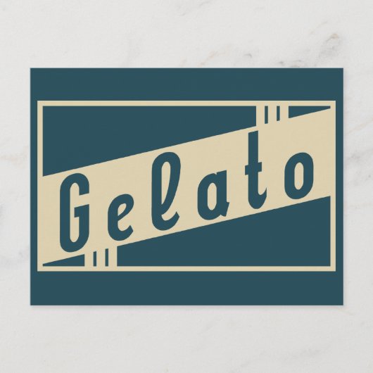 retro gelato briefkaart (Voorkant)