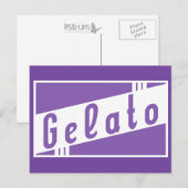 retro gelato briefkaart (Voorkant / Achterkant)