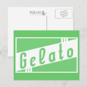 retro gelato briefkaart (Voorkant / Achterkant)
