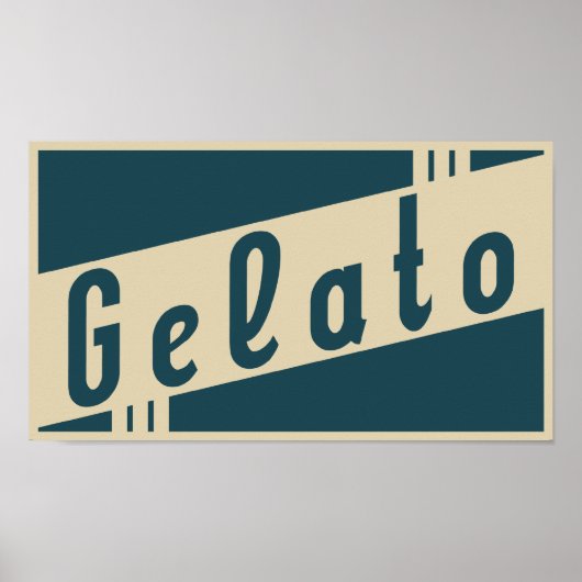 retro gelato poster (Voorkant)