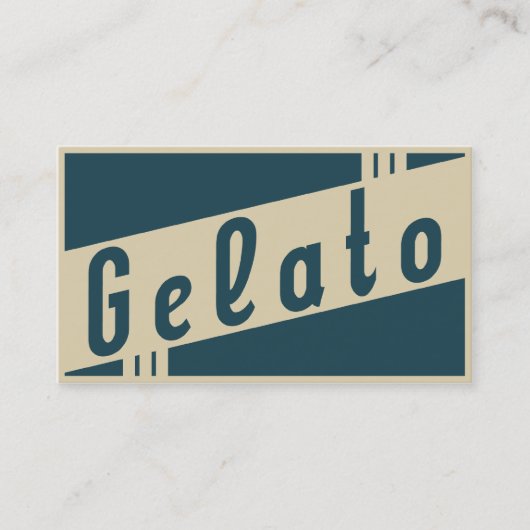retro gelato visitekaartje (Voorkant)