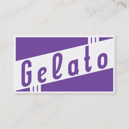 retro gelato visitekaartje (Voorkant)