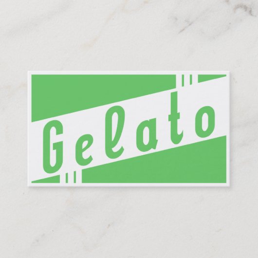 retro gelato visitekaartje (Voorkant)