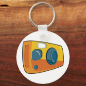 Retro gele compactcamera voor film sleutelhanger (Achterkant)