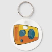 Retro gele compactcamera voor film sleutelhanger (Achterkant)