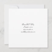 Retro Gele Groene Bruine Bloemen Trouwfeest Kaart (Achterkant)