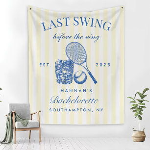 Retro Gele Laatste Swing Voor De Ring Tennis Bac Fleece Deken
