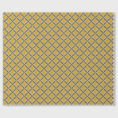 Retro Gele Mosterd Pop Crème Abstract Patroon Cadeaupapier (Vlak)