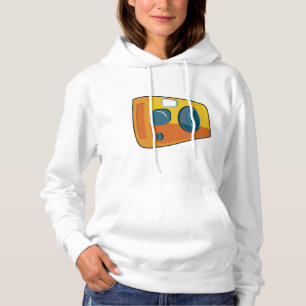 Retro gele point-and-shoot filmcamera hoodie