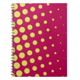 Retro gele stippen notitieboek