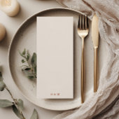 Retro Gele Terracotta Bogen Boho Trouwdiner Menu