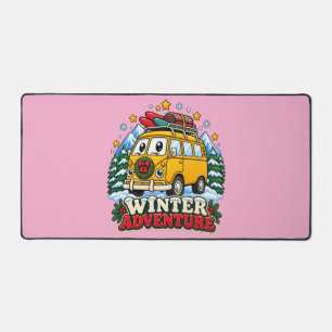 Retro Gele Van Winter Bureaumat