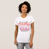 Retro geliefde mama met hart t-shirt (Voorkant volledig)