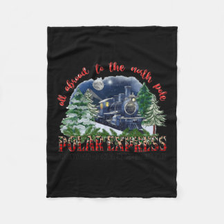 Retro gelooft trein Noordpool Polar Express alle A Fleece Deken