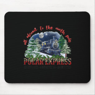 Retro gelooft trein Noordpool Polar Express alle A Muismat