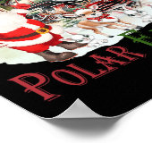 Retro gelooft trein Noordpool Polar Express alle A Poster (Hoek)