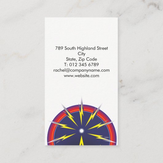 Retro Geluid Visitekaartje (Achterkant)