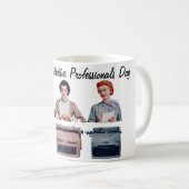 Retro Gelukkig Administratieve Professionals Dag Koffiemok (Voorkant rechts)