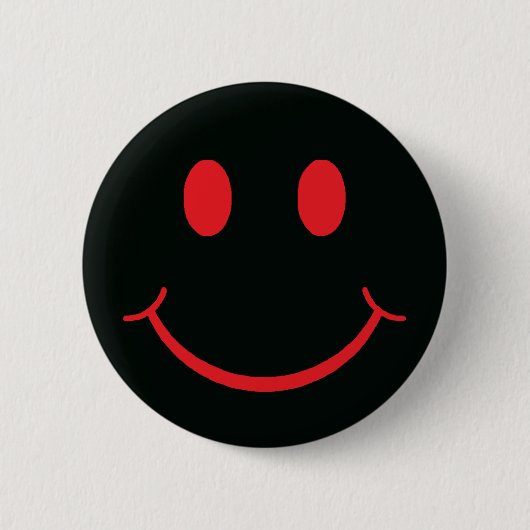 Retro Gelukkig Gezicht Ronde Button 5,7 Cm (Voorkant)
