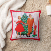 RETRO GELUKKIG KERSTKOPPEL KUSSEN (Deken)