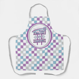 Retro Gelukkig Nieuwjaar Teken – Vieren Marquee Schort