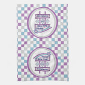 Retro Gelukkig Nieuwjaar Teken – Vieren Marquee Theedoek (Verticaal)