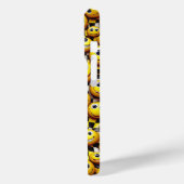 Retro Gelukkig Smiley Face Hoesje - Golvend Geel (Achterkant / Links)