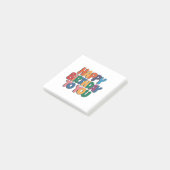 Retro Gelukkig Verjaardag Post-it® Notes (Schuin)