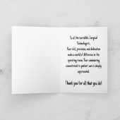 Retro Gelukkige Chirurgische Techweek Kaart (Binnen)