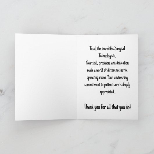 Retro Gelukkige Chirurgische Techweek Kaart (Binnen)