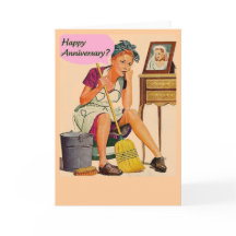 Retro Gelukkige Jubileum van de Huisvrouw