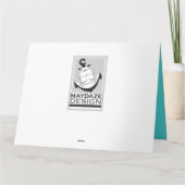 retro gelukkige pensionering kaart (Achterkant)