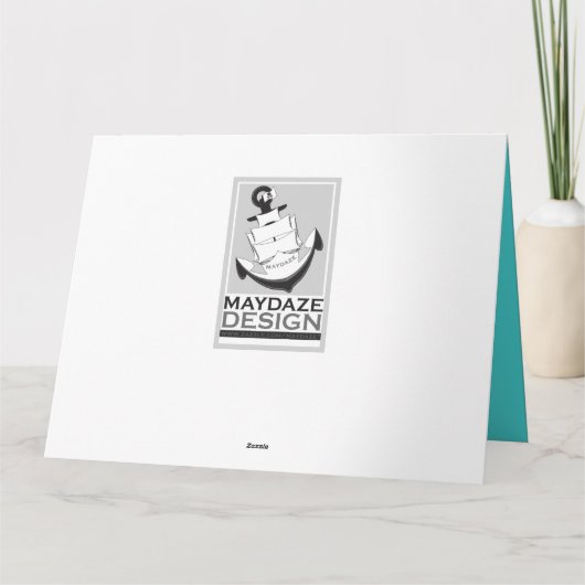 retro gelukkige pensionering kaart (Achterkant)