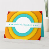 retro gelukkige pensionering kaart (Voorkant)