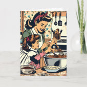 Retro gelukkige verjaardag dochter kaart (Voorkant)