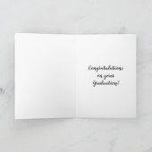 Retro Gelukwensen van Afstuderen Kaart (Binnen)