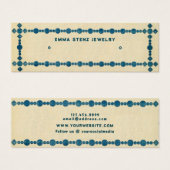 Retro Gem Border·Oorbel Hoops Studs Toon Kaart (Voorkant /achterkant)