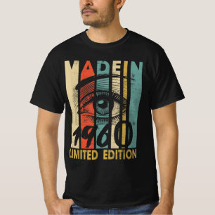 Retro gemaakt in 1960 Limited Edition, Happy T-shirt