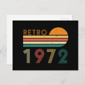 Retro gemaakt in 1972, 50 jaar oud briefkaart (Voorkant / Achterkant)