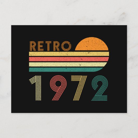 Retro gemaakt in 1972, 50 jaar oud briefkaart (Voorkant)