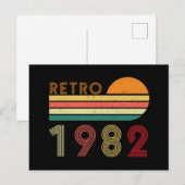 Retro gemaakt in 1982, 40 jaar oud briefkaart (Voorkant / Achterkant)