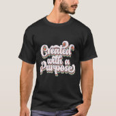 Retro gemaakt met een doel Typography T-shirt (Voorkant)