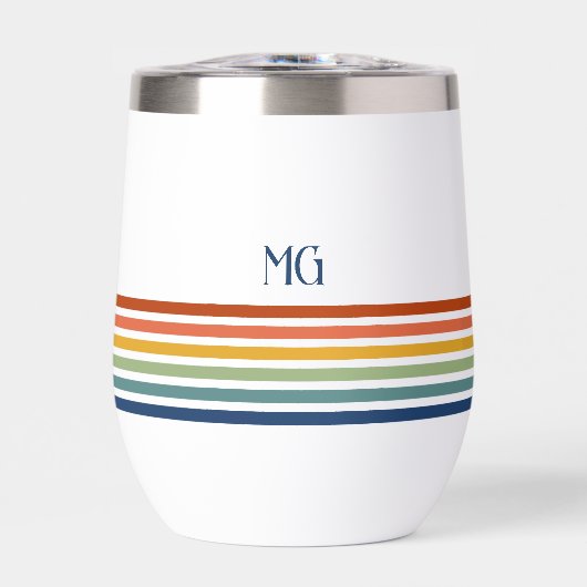 Retro gemarkeerde minimalistische strepen (Voorkant)