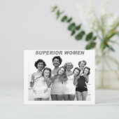  Retro Gemaskerde zwemschoonheid Briefkaart (Staand voorkant)