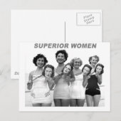  Retro Gemaskerde zwemschoonheid Briefkaart (Voorkant / Achterkant)